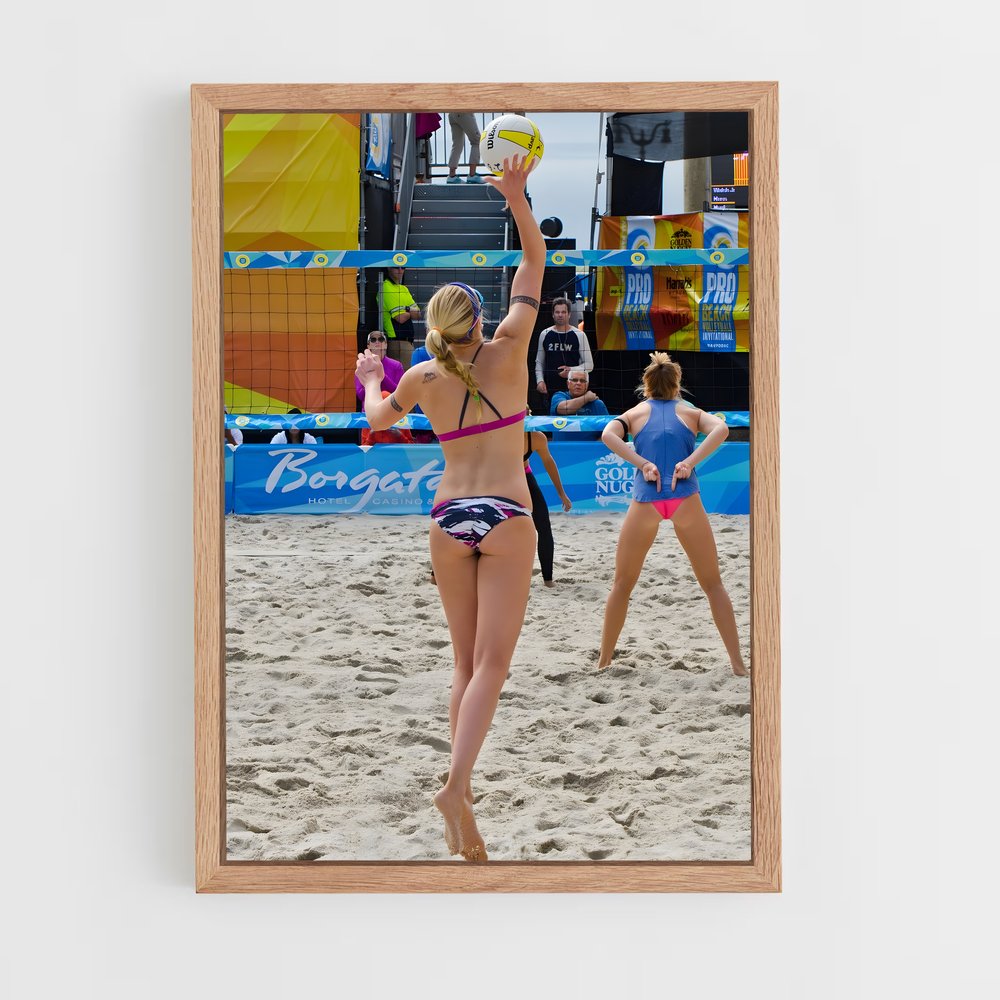 Poster Olympic beach – affiche Beach-volley (vue 4)